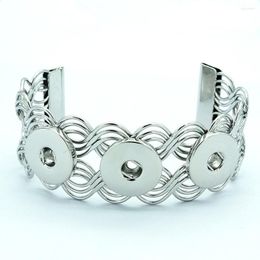 Charm Bracelets Fashion Charming Snap Bracelet Bangle Fit 18MM Buttons Jewellery Wholesale SG0174