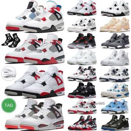 2023 jumpman 4s 4 basketball shoes men women Military Black Cat Sail Red Thunder White Oreo Cactus Jack Infrared Lightning Cool Grey Neon Royalty