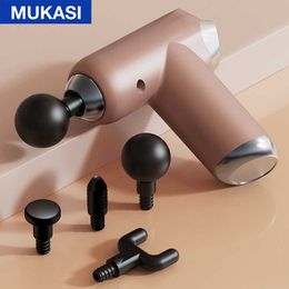 MUKASI LCD 32 Gear Fascia Gun Deep Tissue Neck Body Back Muscle Massager Relaxation Pain Relief Exercise 0209