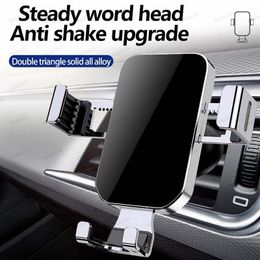 Mirror Design Mobile Phone Mounts Car Vent 360 Degree Rotating Bracket Mobile Phone Gravity Bracket Car Cell Phone Holders