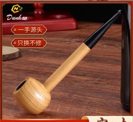 Smoking Pipe New Popeye mini pipe straight removable filter pipe men's hammer solid wood pipe