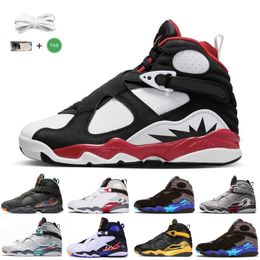 Men Basketball Shoes jumpman 8 8s 3M Reflective Aqua Paprika Raid South Beach Taxi Three Peat COUNTDOWN PACK mens outdoor trainers sports sneakers shoe size 7-13