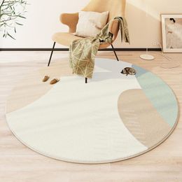 Curtain Round Living Room Carpet Bedroom Coffee Table Carpets Desk Computer Chair Rug Thickened Non-slip Bay Window Balcony Floor Mat