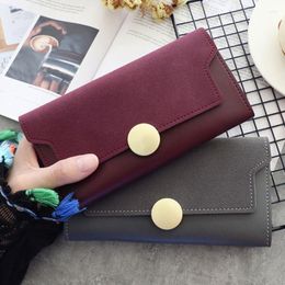 Wallets Multifunctional Fashion Women's Wallet 2023 PU Leather Long Multi-card Position Clutch Buckle Student