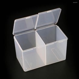 Storage Boxes 3Pcs Box Remover Nail Polish Cotton Wipes Tool Container Gel Organizer Cleaning Accessories Grids White