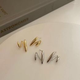 Stud Earrings 2023 Creative European And American Simple U-shaped Geometric Metal Gothic Style Girl Fashion Jewellery Gift