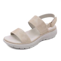 Sandals 2023 Summer Fashion Comfortable Lightweight Women's Sports Style Flat Heel Large Leather