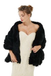 Wraps Autumn new fur bride wedding cape warm scarf Rex rabbit hair wedding shawl PJ04