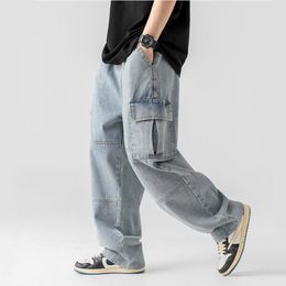 Men's Jeans Men Baggy Vintage Casual Male Oversized Denim Pants Fashion Loose Straight Trousers Hip Hop 230210