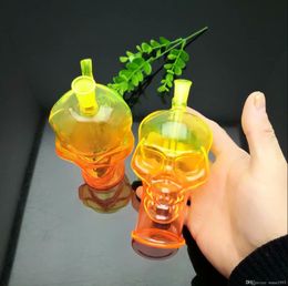 Glass Smoking Pipe Water Hookah Hot selling color skeleton mute glass water bottle