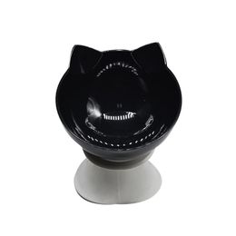 Cat Bowls & Feeders Suspended Double Bowl Detachable Water And Food For Dog Pet 15 Degrees Tilted Protect Pet's Neck L9