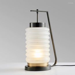 Table Lamps Lamp Vintage Ceramic Bedside Plumones De Cama Flower Smart Bed Nordic Decor Modern Glass Desks Gold
