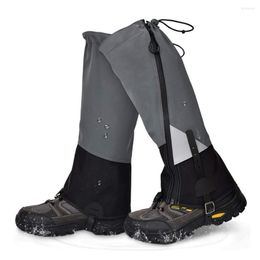 Gym Clothing 1 Pair Men Women Outdoor Leg Gaiters Waterproof Zipper Shoe For Hiking Skiing Running Walking Dropship