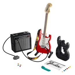 Blocks Expert Creative Expert 21329 Fender Guitar Modelo MOC Modular Blocks Idéias Diy Education Toys Kids Birthday Gifts 0208