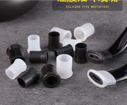 Smoking Pipe Cigarette accessories food-grade silica gel bite size black and white spot wholesale pipe holder protective sleeve