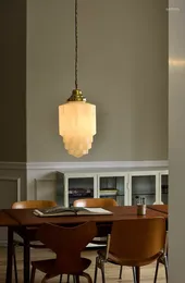 Pendant Lamps Retro Personality Creativity Italian Designer Model Room Bar Restaurant Kitchen Aisle Porch Glass Chandelier