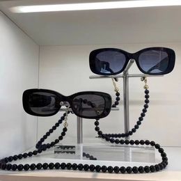 Black Chain Sunglasses for Women Black Grey Sun Glasses Funky Sunglasses Sonnenbrille Shades gafas de sol UV400 Protection Eyewear Fashion Accessories with Box