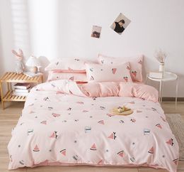 Bedding sets Simplicity Style Cotton Four Piece Set Modern Stylish Comforter s Bed Cover 230210