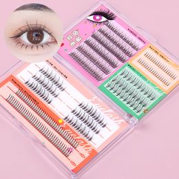 Mix Styles Individual Lash Extension Single Cluster Fishtail Sand Wispy Natural Segmented Lashes Makeup es