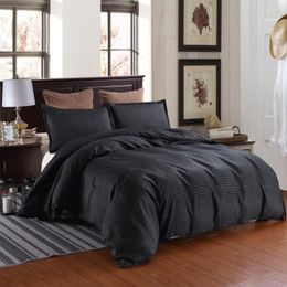 Bedding Sets Nordic Duvet Cover Bed Linens Set Quilt Comforter Covers Pillowcases 220x240 260x230cm Size Black Home Texitle