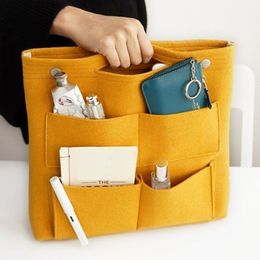 Felt Purse Bag Organiser Insert with zipper Bag Tote Shaper Fit Speedy Neverfull