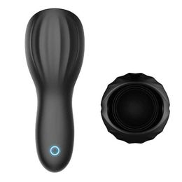 Male Glans Training Penis Vibrator Enlargement Pump Electric Male Delay Ejaculation Stimulate PenisSex Toys for Men