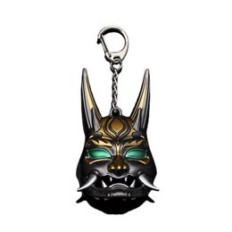 Key Rings Anime Genshin Impact Game Cosplay XIAO Tartaglia Mask Keychain Car Mora Accessories Bag Key Chain Metal Keychains G230210