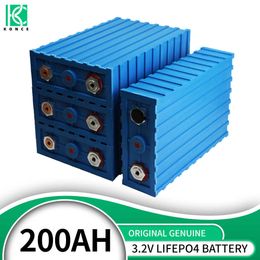 3.2V 200AH Lifepo4 Battery Rechargeable Lithium Iron Phosphate DIY Cells For 12V 24V 48V RV Yacht Golf Carts Electric Folklifts