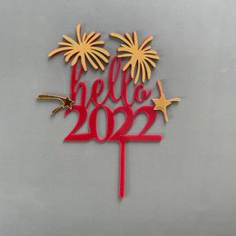 Festive Supplies Other & Party 5Pcs Baking Cake Topper Multi-purpose Hello 2023 Cupcake Pick