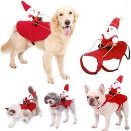 Dog Apparel Trendy Pet Christmas Costumes Santa Claus Costume Cat Holiday Outfit Novelty Clothes For Small Large Dogs
