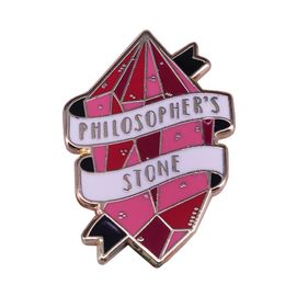 Brooches Pins Red Philosopher's Stone Lapel Pin Alchemist Magical Wizarding World Inspired Brooch Gorgeous Shiny DecorPins