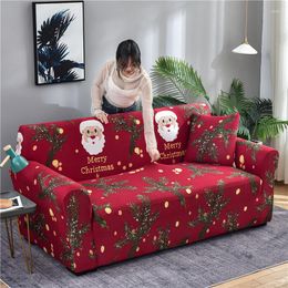 Chair Covers Christmas Sofa Slipcover Elastic For Living Room Couch Cover L Shape Corner 1/2/3/4 Seaters