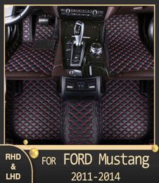 Midoon Auto Pavimenti per Ford Mustang 2011 2012 2013 2014 Coperchio moquette automobilistici personalizzati personalizzati W2203286635839