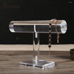 Jewelry Pouches 2023 Display Stand Acrylic Cloth Ornaments Showing Single Layer Bracelet Hair Band Holder