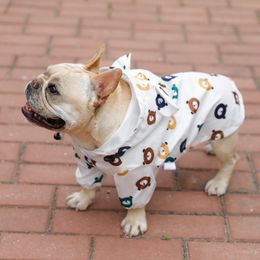 Dog Apparel Pet Raincoat Pug French Bulldog Clothes Waterproof Clothing for Rain Jacket Poodle Bichon Schnauzer Welsh Corgi 230211