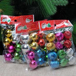 Party Decoration 12pcs/lot 30mm Christmas Tree Decor Ball Bauble Xmas Hanging Ornament Decorations For Home Gift