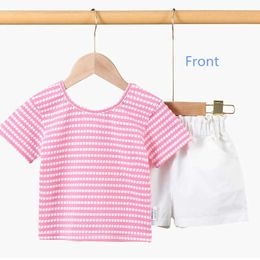 Clothing Sets Girls Summer Set Baby Outfit Shirts Shorts Suit Clothes Cotton Children's Short Sleeve Tops Pants PC Years