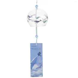 Decorative Figurines 1Pc Japanese Style Wind Chime Glass Bell Pendant Adornment