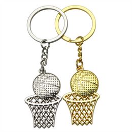 Key Rings Basketball Ball Frame Keychain Charms Basketball Lovers Car Key Ring Pendant Party Souvenir Gifts Bag Ornaments Accessories G230210