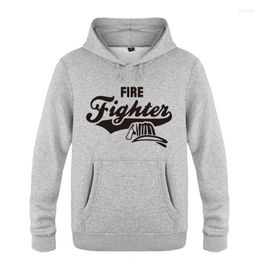 Men's Hoodies Firefighter Creative Novelty Gift Men 2023 Pullover Fleece Hooded Sweatshirts