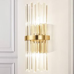 Wall Lamp Luxury Crystal Modern Living Room Bedroom Bedside Vanity Light Decor Home Sconce Fixture Luminaria