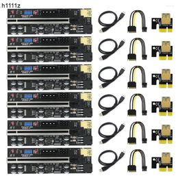 Computer Cables 6PCS PCIE Riser 010 VER010-X 4/6Pin Power USB 3.0 Cable Cabo PCI Express X16 For Video Card Miner Mining