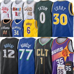 Kevin Durant Basketball Jersey LaMelo Ball Ja Morant Devin Booker Luka Giannis 77 Doncic Antetokounmpo Jerseys Jimmy Butler Young Jokic