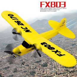 Electric/RC Aircraft FX803 super glider Aeroplane 2CH Remote control Aeroplane toys ready to fly as gifts for childred FSWB 230210