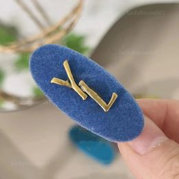 female Jewellery multi-color letter Hair Clip velvet elegant fashion splicing temperament hair hoop edge clip luxury gift girl hair clips high qualitys wholesale