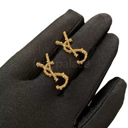 Designer-Ohrring, Liebesohrringe für Frau, Marke, einfache Buchstaben, Gold, Diamantring, Damenohrringe, Schmuck, Ohrstecker, Zubehör, Geschenk