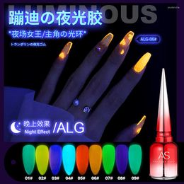 Nail Polish AS Luminous Glue Candy Fluorescent 2023