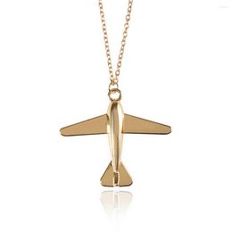 Pendant Necklaces Creative Plane Necklace Airplane Aircraft Chain For Girls Boys Kids Shellhard Fashion Jewlery Women Men