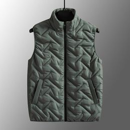 Men's Vests Vest Winter Brand Ultralight Sleeveless Fashion Cotton Waistcoat Stand Collar Thermal Soft Coats Plus Size 8XLMen's