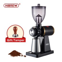 Other Home Garden HiBREW 8 Settings Electric Coffee Bean Grinder for Espresso or American Drip coffee Durable Flat Burr Die-casting Housing G1 230211